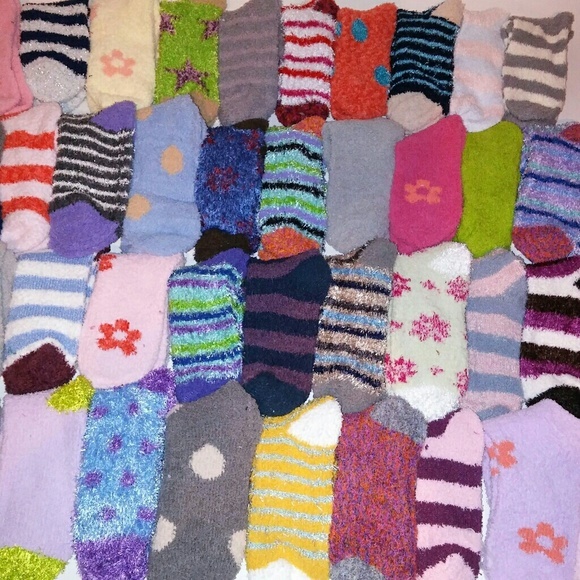 Set of 5 Fuzzy‎ Socks - Picture 1 of 5
